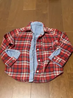 リバーシブルチェックシャツ ダブルビー