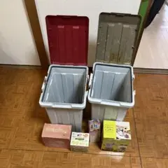 多機能ごみ箱セット（赤・緑・グレー）　その他