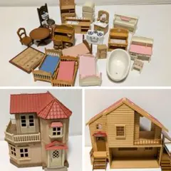 シルバニアファミリー　まとめ売りセット　家具　赤い屋根の家《最終値下げ》