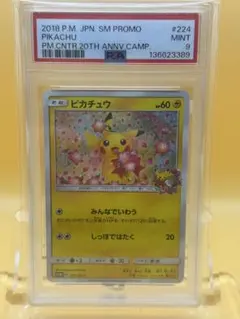 PSA9ピカチュウ 224/SM-Pポケモンセンター20周年キャンペーン プロモ
