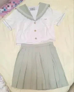 セーラー服上下 ホワイトとミントグリーン