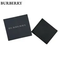 【未使用・新品・箱付】バーバリー コインケース 小銭入れ ロゴ レザー ブラック
