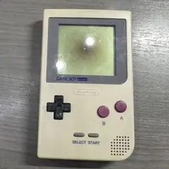 【動作確認済】ゲームボーイポケット グレー 本体 液晶中央焼けあり