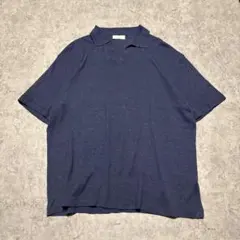 Ermenegildo Zegna リネン混 ニット ポロシャツ XL とろみのサムネイル