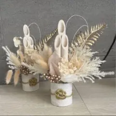 【鏡餅在庫3】お正月飾り　門松　2026年　ハンドメイド　門松アレンジ