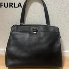 極美品✨　FURLA フルラ　トートバッグ　ハンドバッグ　レザー　ブラック　黒