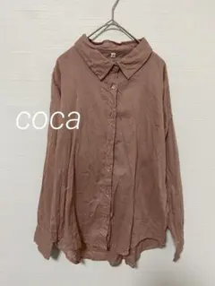 816 美品 coca コカ ガーゼシャツ