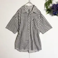 フォロー割/古着90s✨ PIKO 半袖シャツ M チェック柄 Y2K サーフのサムネイル