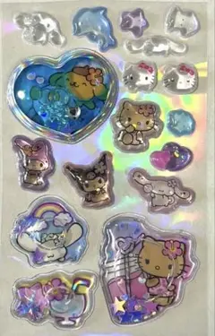 【正規品】シール　おすそ分け　うるちゅる　日焼け　サンリオ