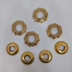 金色のハンドメイドパーツ 8個セット