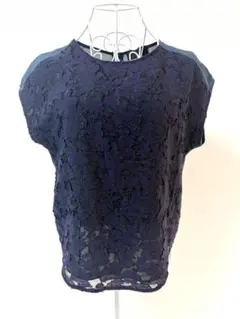UNTITLED アンタイトル 半袖 トップス ブラウス カットソー レース Mのサムネイル