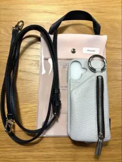 ajew スマホケース iPhone16 ice gray
