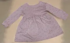 GAP 長袖ワンピース 裏起毛　ピンク ハート柄