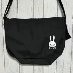 CUNE® 【雑誌 付録】 キューン　ウサギワッペン付き メッセンジャーバッグ