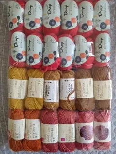 【★まとめ割/あ-4】毛糸24玉まとめ売り/匿名配送