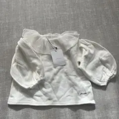 【新品】裏起毛トレーナー　フリル付き　80サイズ