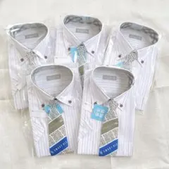 2956/ メンズシャツ5枚 形態安定 ノーアイロン 半袖　フォーマル　ビジネス