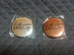 ゆず　心をとめないで　ガチャ　缶バッチ２個