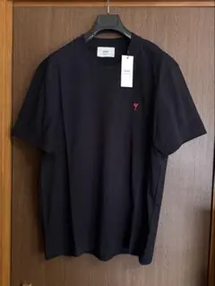 XL新品 AMI Paris アミ ブランドロゴ Tシャツ メンズ ブラックのサムネイル