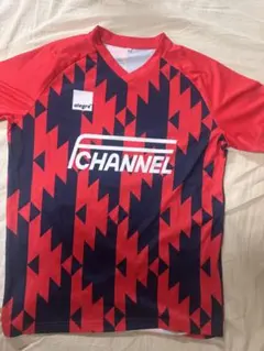 alegre CHANNEL サッカーシャツ L 赤・紺のサムネイル