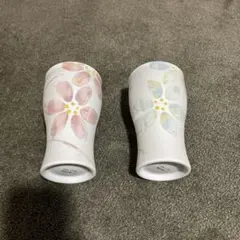 J.mode 花柄陶器カップ 2個セット