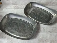 DULTON ダルトン アンティーク調 アルミ トレイ 2枚セット