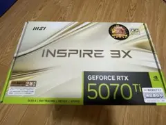 MSI GeForce RTX 5070Ti 16G INSPIRE 3X OCのサムネイル