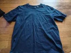 コットン100% ダークブルー Tシャツ Lサイズ