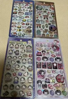 【正規品】ボンボンドロップシール　お相撲さん　舞妓さん　古都めぐり　寿司　和柄