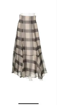 チェックスカート