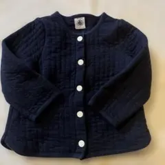 PETIT BATEAU ネイビー カーディガン 18m