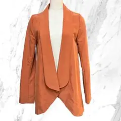 ✨新品・定1.3万円✨ リエンダ S テーラードジャケット ゆったり テラコッタ