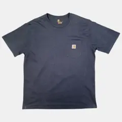 カーハート オリジナルフィット ポケットTシャツ ネイビーLサイズのサムネイル