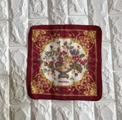 MINTON タオルハンカチ 花柄 ボルドーのサムネイル