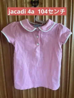 jacadi ピンク 襟付きポロシャツ （4a）