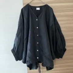 アーバンリサーチドアーズ 麻100%リネンドロストドルマンブラウス