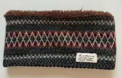 ハンドメイド ネックウォーマー 幾何学模様