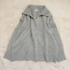 SHIPS any AQUA カシミヤ ミックス スキッパーカラー プルオーバーのサムネイル