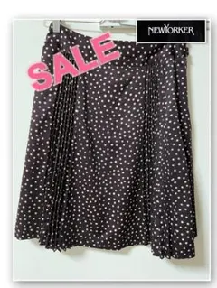 NEWYORKER レディース　スカート　ドット　Mサイズ　膝丈スカート