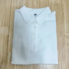 【未使用】UNIQLO ポロセーター半袖　オフホワイト　Lサイズ