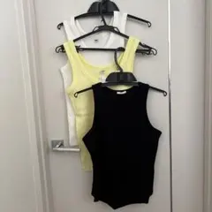 リブタンクトップ3点セット