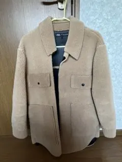 ZARA ベージュ フリースジャケット S