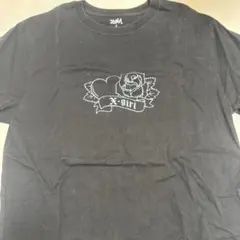 x-girl ブラック Tシャツ Sサイズ