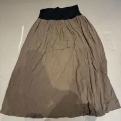 ANGELIEBE マタニティスカート M-L ブラウン