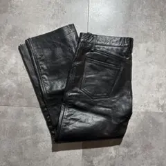 horn works バイカー レザーパンツ バッファロー 本革