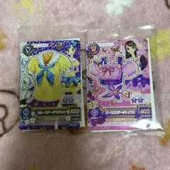 アイカツカード　セブンイレブン　霧矢あおい 紫吹蘭