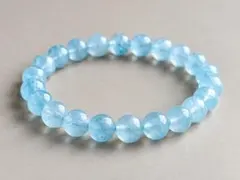 リ*レ様 アクアマリン8mm 天然石ブレスレット パワーストーン 3月誕生石 水