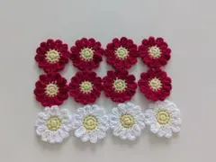 No.253　ハンドメイド　コットン　モチーフ　詰め合わせ　12個