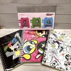 ロルバーン　パワーパフガールズ　メモL A B C ピンク　白　黒　ブックマーク
