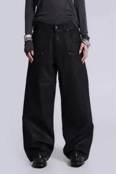 Jaded london Coated Zip Colossus Jeans